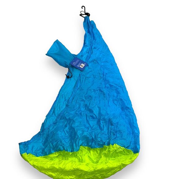 Best Brands Indoor Outdoor Hanging Chair Hammock Chair Kids Blue Green - Picture 2 of 6